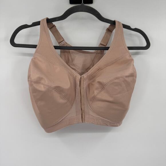 Glamorise Magic Lift Posture Back Support Bra Front Closure Beige 36G - Picture 3 of 7